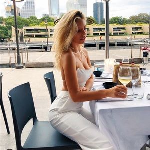 Prosecco Jumpsuit in Ivory *sold out* worn once